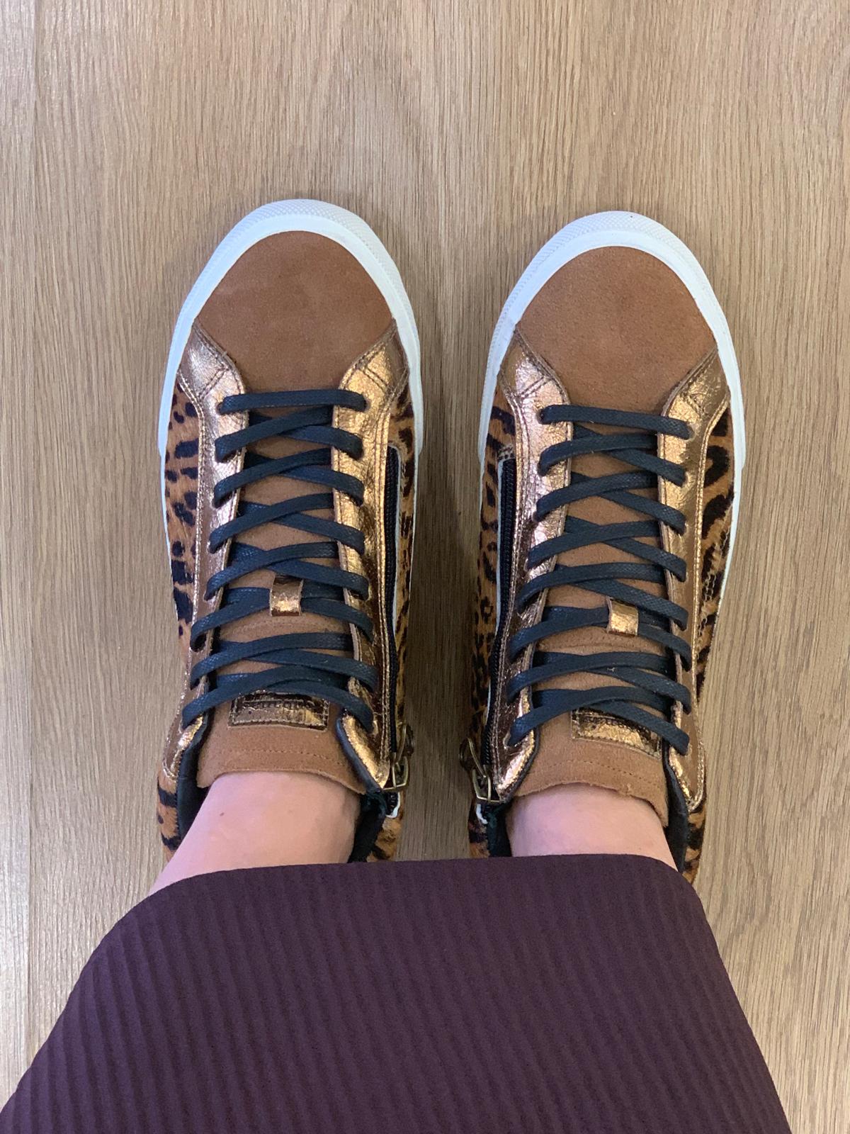 Ténis em Animal Print Leopardo